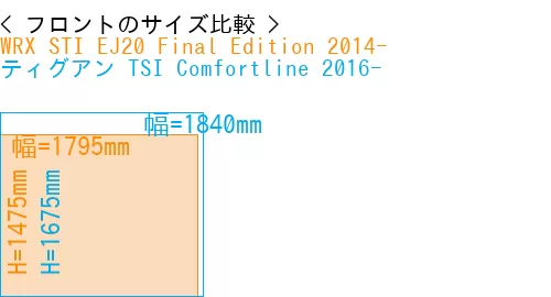 #WRX STI EJ20 Final Edition 2014- + ティグアン TSI Comfortline 2016-